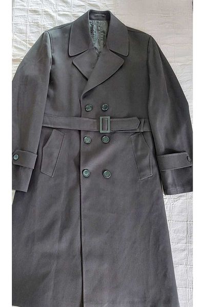 kho military design Khaki Color External Overcoat Unisex (Trench Coat) (Size 45C- S) New Product