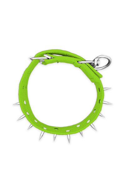 SAVEX Woven Stud Dog Collar - 5*80 cm - Green