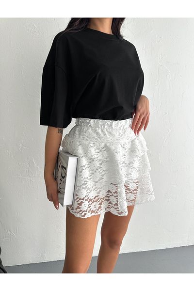 sportiness FUSTA SHORT DINTEL DETALIATA DINTEL