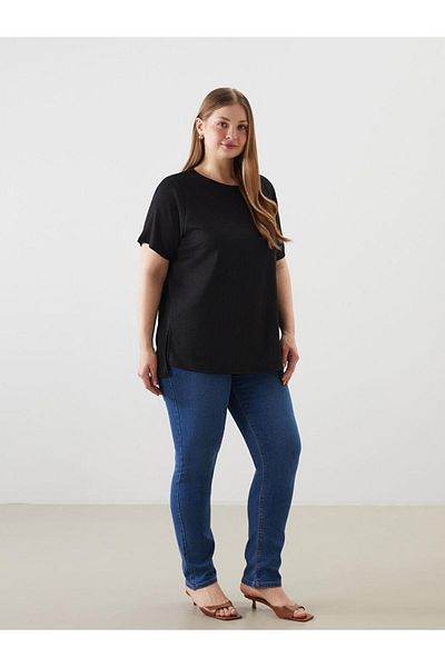 LC Waikiki Tricou drept pentru femei Crew Neck (S5)