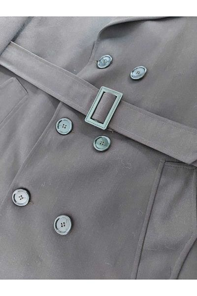 kho military design Khaki Color External Overcoat Unisex (Trench Coat) (Size 45C- S) New Product