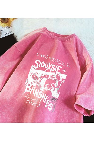 Touz Πλένεται Siouxsie Banshees Oversize Vintage T-shirt