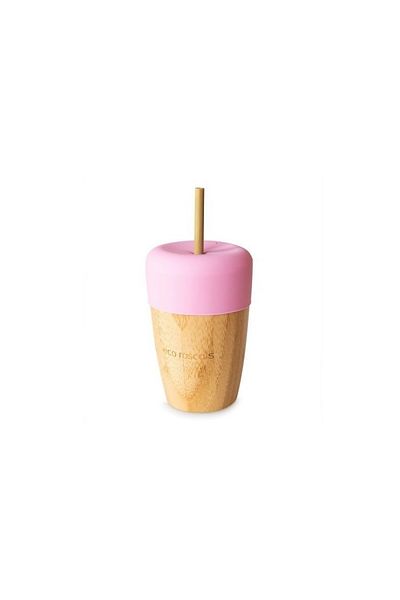 Rascals Large bamboo cup 240 ml, pink, eco rascals