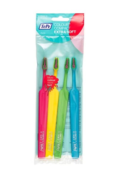TePe Günlük Kullanım Diş Fırçası Select Compact X-soft 4'lü T196