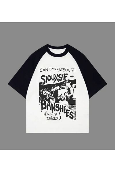Touz Πλένεται Siouxsie Banshees Oversize Vintage T-shirt