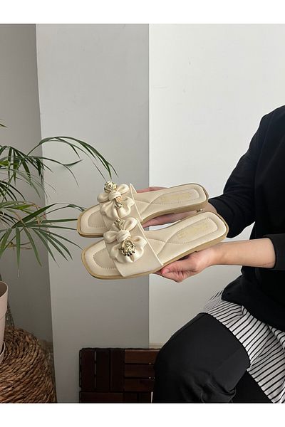 Behtah Kundura Γυναικεία καλοκαιρινά Bronchial Rose Λεπτομερή Γυναικείες Παντόφλες Σανδάλια Άνετη ελαφριά σόλα