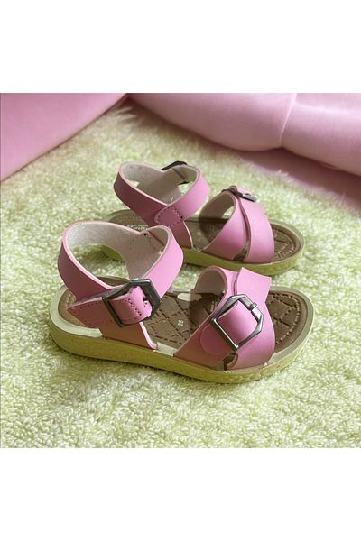 Hızlı Al Girl's Sandals. Girl's Sandals with Velcro, Suitable for Daily Use.