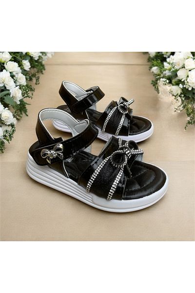 Hızlı Al Girl's Sandals. Girl's Sandals with Velcro, Suitable for Daily Use.