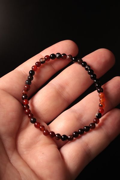 CessNova Certified 100% Genuine Red Agate 4 mm Bracelet