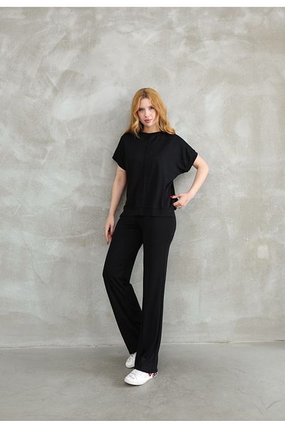 ANKA BOUTIQUE Modal Short Sleeve Tracksuit Set