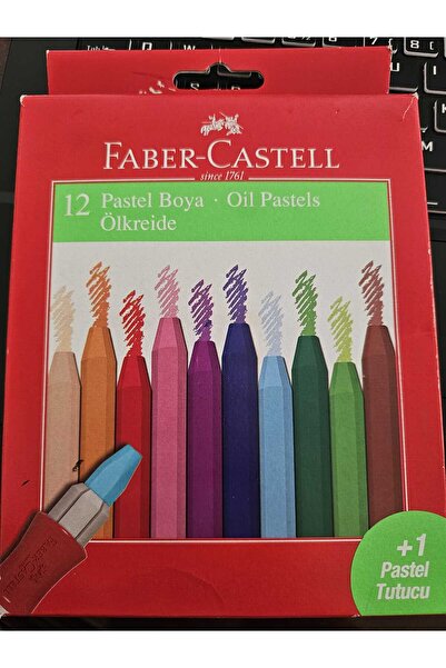 Faber Castell Pastel Boya Seti 12 Renk Pastel Tutucu Kalem Hediyeli