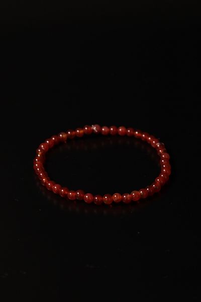 CessNova Certified 100% Genuine Red Agate 4 mm Bracelet