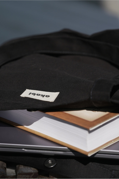 Akabi 100% Cotton Magnet Snap Keychain Gift Canvas Tote Bag 34 X 45 cm