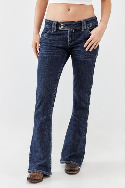 september island Low Waist Dark Navy Flare Jeans