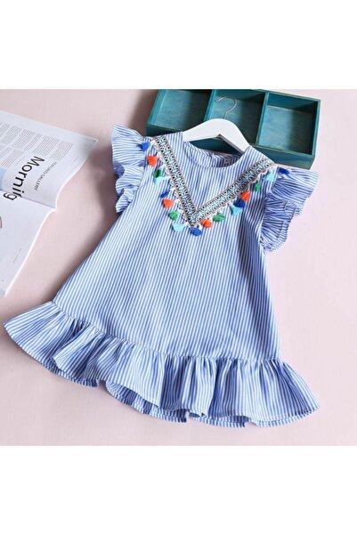 Superbaby Little girl's dress - Colorful tassels