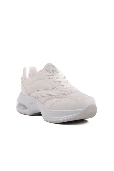 WALKWAY Pantofi sport pentru femei cu talpă cu plasă albă ușoară 185 G