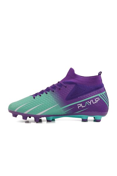 WALKWAY Playup Men's Football Boots with Purple Socks Mk-251-143 m