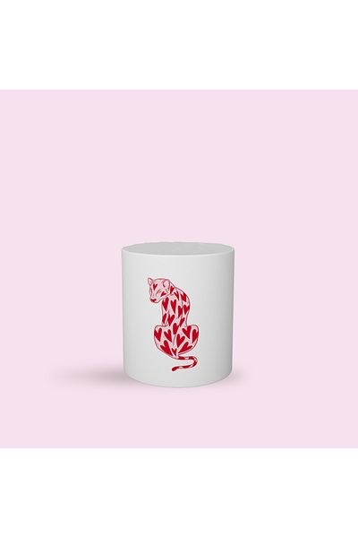 LIWOGY Heart Leopard Printed Decorative Makeup Brush Holder & Organizer & Toothbrush Holder & Pen Holder