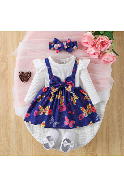 Superbaby Sarafan cu maneca lunga - Little butterfly