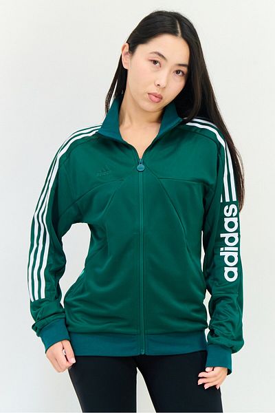adidas Women Sportswear Fit Long Sleeve Outdoor Sweatshirt, Green