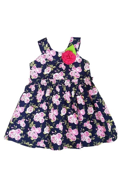 Superbaby Rochita fetite bleumarine cu roz