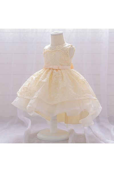 Superbaby Rochita eleganta ivoire cu trena