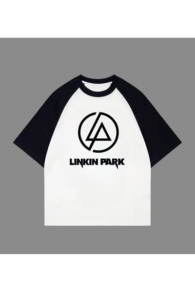 Touz Rock Series Linkin Park Logo Μαύρο μπλουζάκι Unisex Oversize