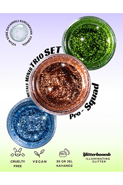 the glitter boomb - Jel Glitter - Metals Minis Set
