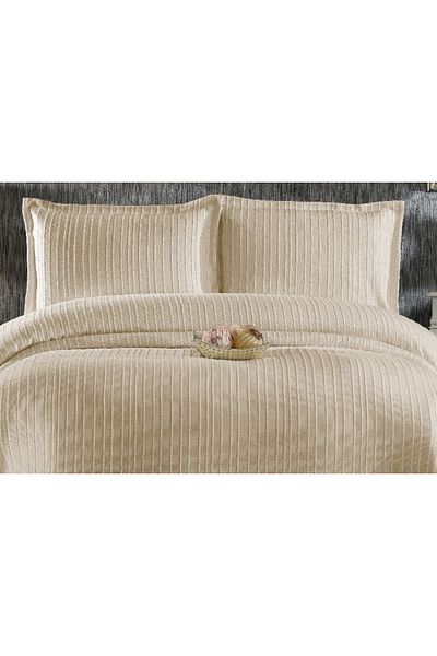 Sivalde İrem Cappuccino Double Chenille Pique Set