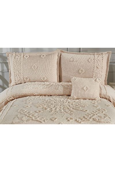 Sivalde Angela Cappuccino Double Chenille Pique Set