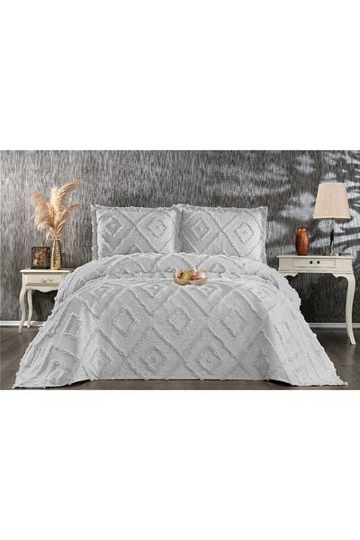 Sivalde Harmony Gray Double Chenille Pique Set