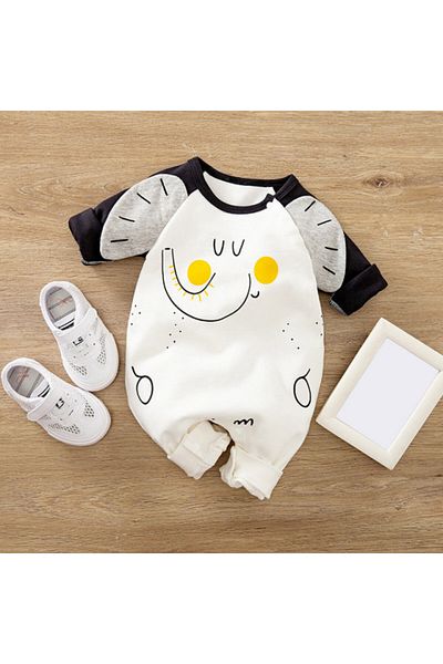 Superbaby Salopeta alba - Elefantel