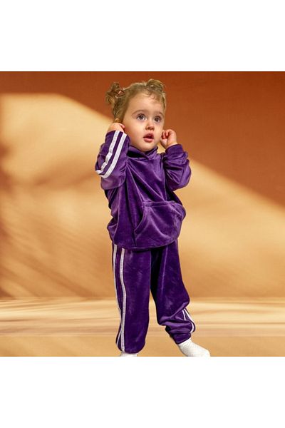 Superbaby Trening mov din catifea pentru fetite - Colectia Bella