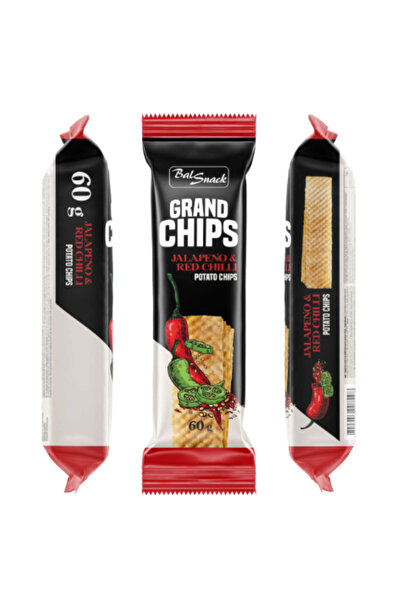 Balsnack رقائق جراند بنكهة الهالبينو والفلفل الأحمر 60 جرام × 2