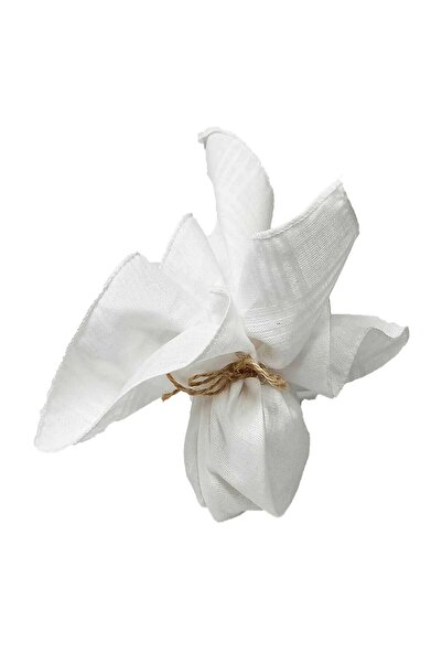 Elif Mira Pachet de 12 șervețele clasice pentru cadou de buzunar 100% bumbac 30x30 cm