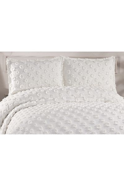 Sivalde Hayal Cream Double Chenille Pique Set