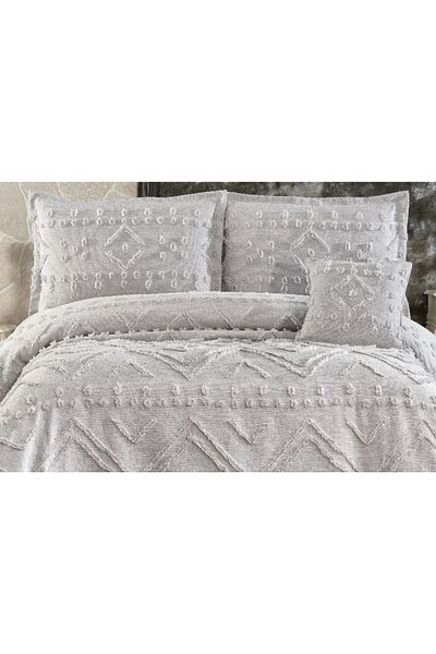 Sivalde Armonia Gray Double Chenille Pique Set