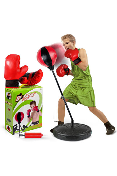 FELİTE Ayaklı Boks Spor Antrenman Seti Boks Eldivenli 80-110 cm. ( GÖRSEL VİD...