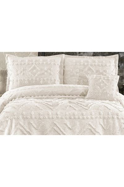 Sivalde Armonia Cream Double Chenille Pique Set