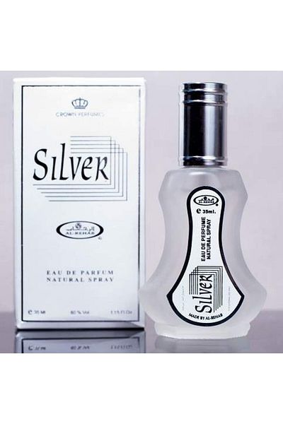Silver - Al-Rehab Eau De Natural Perfume Spray - 35 ml (white)
