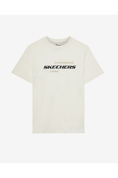 SKECHERS M Lightweight Graphic Tee Men's T-shirt S2510160-102 Off White