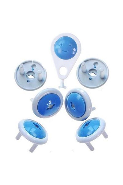3B Trend Practical Child Protection Socket Lock with Key 6 Pieces