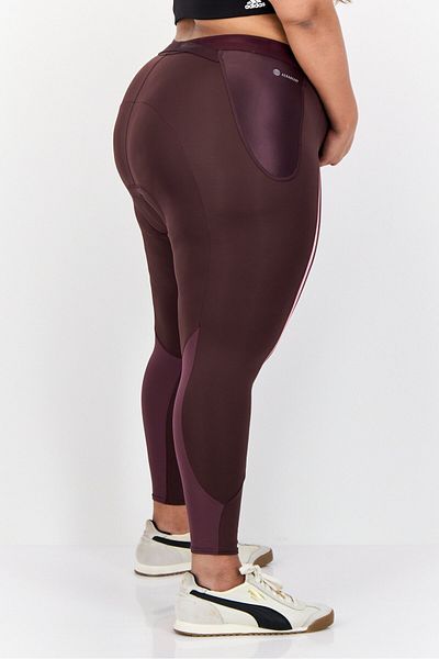 adidas Women Plus Size Training Leggings, Dark Burgundy