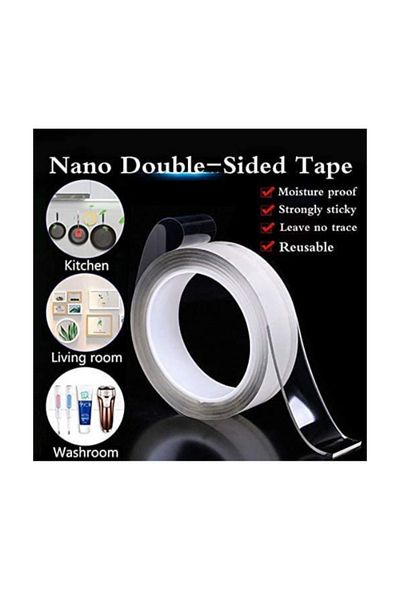 Torix 3M Double Sided Transparent Tape – Reusable, Waterproof, Traceless Acrylic Mounting Tape