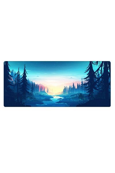 PORGE لوحة ماوس للألعاب مقاس 70x30 Xl ذات مناظر طبيعية كبيرة
