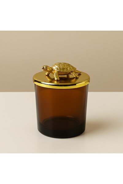 VENA KAHVERENGİ BARDAKLI KAPLUMBAĞA KAPAKLI MANGO KOKULU MUM