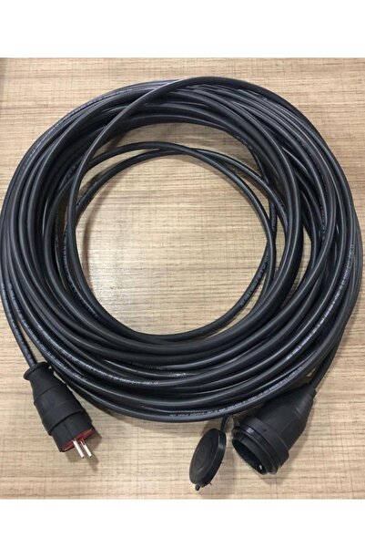 BERKS TEKLİ SEYYAR 30 METRE UZATMA ÇİM BİÇME MAKİNE KABLOSU KAUÇUKLU FİŞ