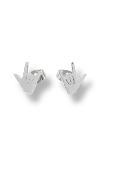 Waves And Pebbles Heavy Metal Earrings