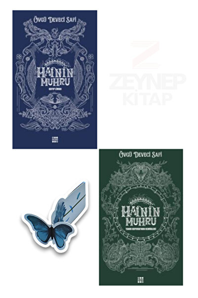 Dokuz Yayınları Hainin Mührü 1 ve Hainin Mührü 2(KARTONKAPAK)Özel Tasarım Kelebek Ayraç Hediye