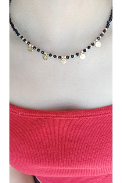 Jewerly قلادة كريستال مع تفاصيل تورا